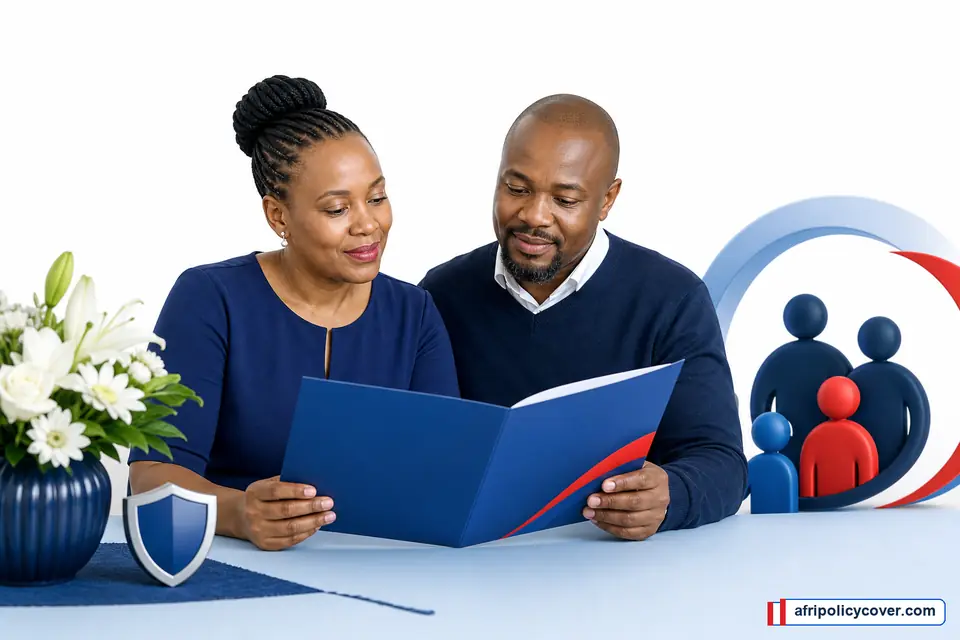 South African family reviewing funeral cover and benefit planning