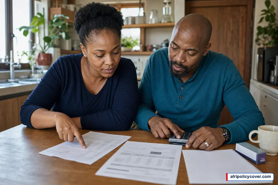 South African couple matching a hospital account to a medical-scheme claim statement