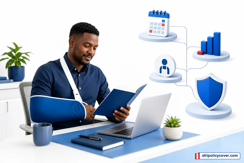 South African professional reviewing income protection during a temporary injury